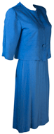 Vintage 1950s Blue Cocktail Ensemble