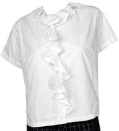 1950s Frilly Blouse