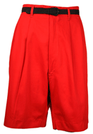 1950s Red Denim Shorts