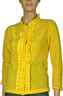 Get Happy Yellow 1960s Cardigan