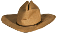 Vintage Straw Cowboy Hat