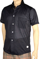 1970s Black Sport Shirt