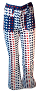 1970s Red White and Blue Flares