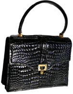50s Alligator Hand bag