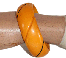 Carved Bakelite Bracelet
