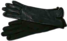 1940s Leather Trimmed Gloves