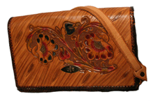 60s Tooled Leather Purse