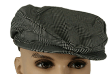 1950s Plaid Newsboy Cap