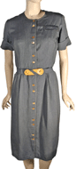 Sharkskin 1950s Dress