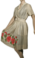 Gorgeous 1950s Silk Dress