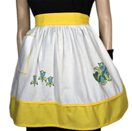 50s Hand painted Apron