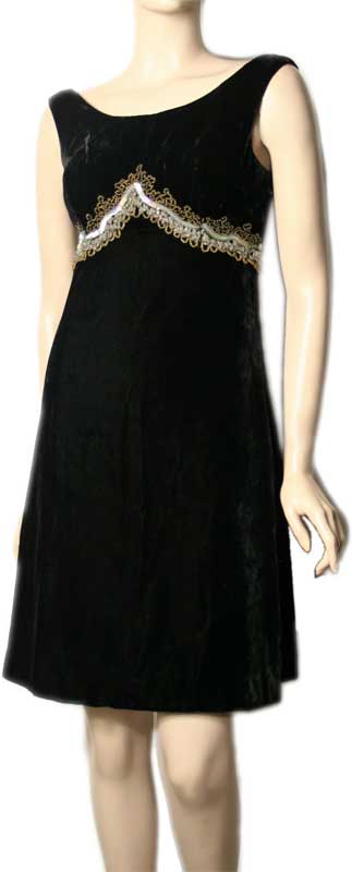 60s Velvet Cocktail Dress