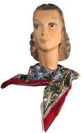 1950s Silk Twill Scarf