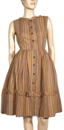 1950s Striped Dress
