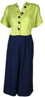 1940s Two Tone Dress