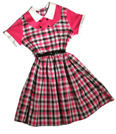 Adorable Pink n Black 50s Dress
