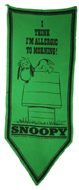 Peanuts Snoopy Pennant