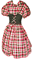 50s Pink and Black Frock