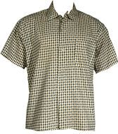 1950s Collegiate Print Sport Shirt