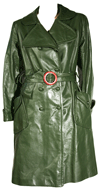 1960s Leather Trench Coat
