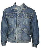 1950s Pleat Front Denim Jacket