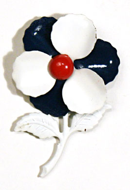 60s Mod Enamel Brooch