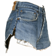 1960s Levi's Big E cut-off jean shorts