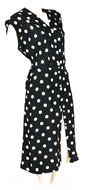 1940s Polka Dot Cocktail Dress