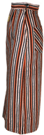 1950s Striped  High Waist Pencil Skirt
