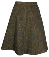 1960s A-line Tweed Skirt