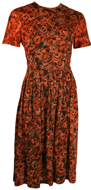 1950s Pretty Fall Dress