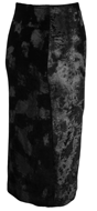 40s Cut Velvet Wiggle Skirt