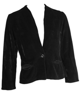Sleek Seventies Velvet Blazer
