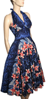 1950s Hawaiian Halter Dress