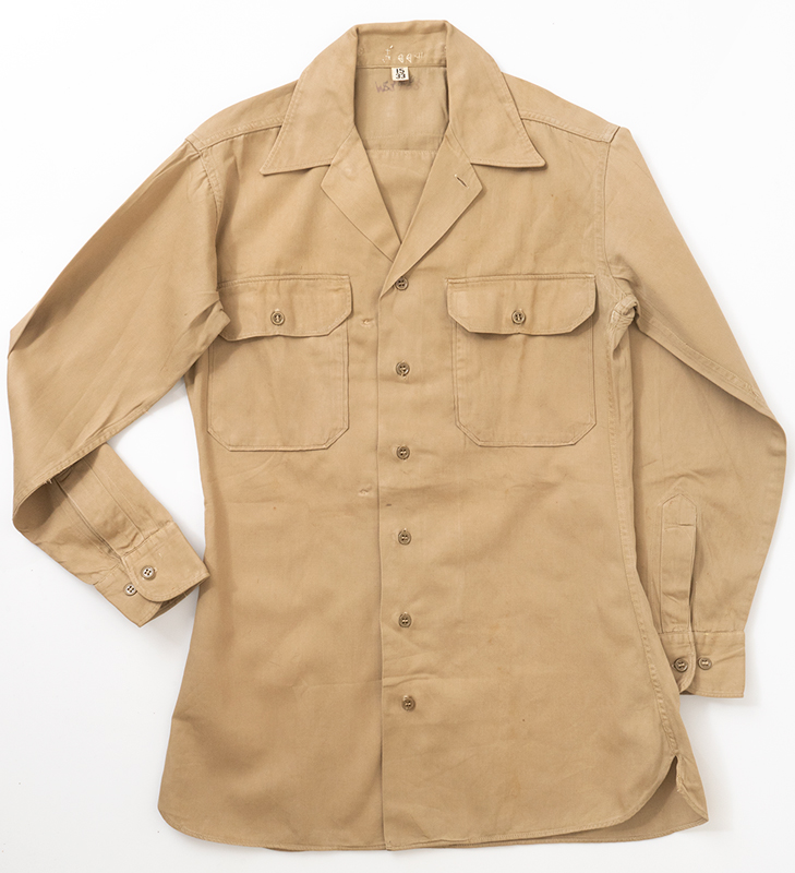 1940 Military M37 Khaki Shirt W/ Gas Flap