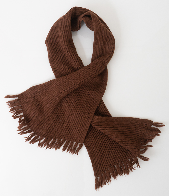 Chocolate Brown knit shawl Acrylic