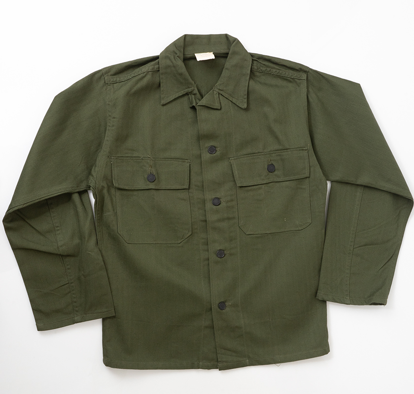1950s HBT Army Utility Fatigue Shirt: Ballyhoovintage.com