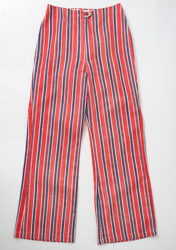 1960s-70s Vertical Stripe Flares: Ballyhoovintage.com