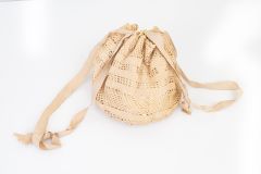 1930s Crochet Drawstring Purse