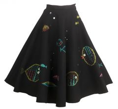 1950s Tropical Fish Circle Skirt