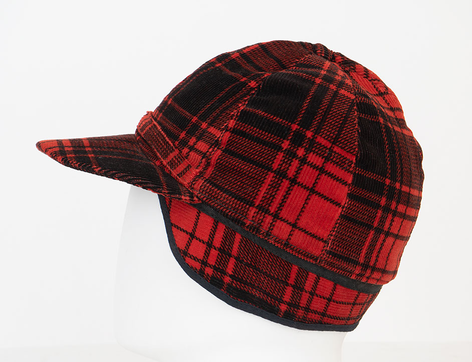 1950s Plaid Corduroy Hunting Cap Ballyhoovintage