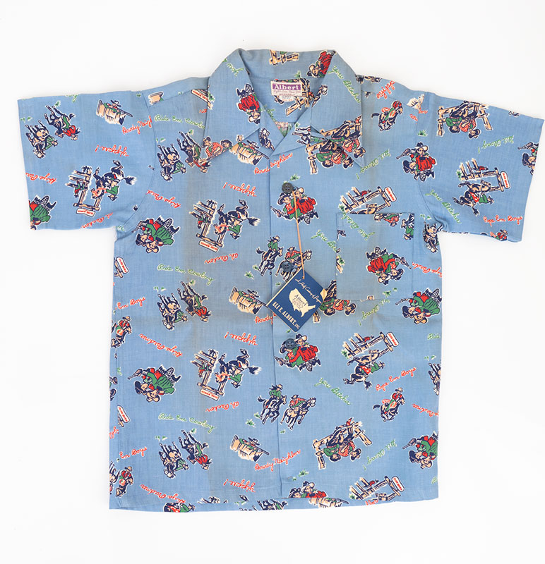 Amazing 1940s Cowboy Print Shirt  - NWT!