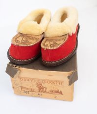 1950s Davy Crockett House Shoes  - Never worn!