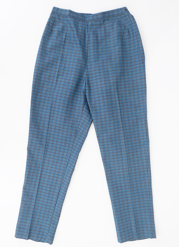 NOS Vintage Blue Plaid Coed Capris