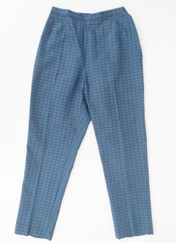 NOS Vintage Blue Plaid Coed Capris