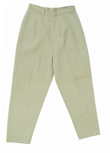 1950s Cotton Faille Capri Pants
