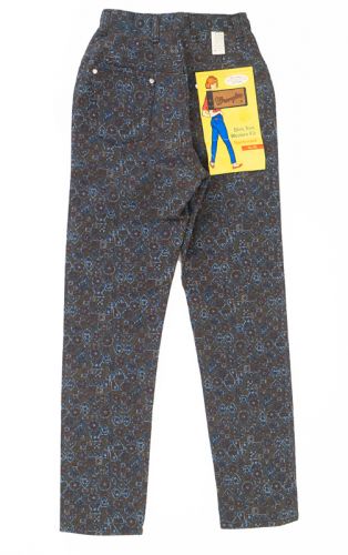 Bohemian Print 1960s Wrangler Jeans: 
