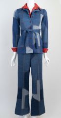 1970s  Faux Denim Suit - Never worn!
