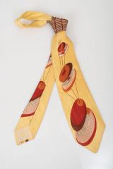 1950s Abstract Modernist Cutter Cravat Necktie