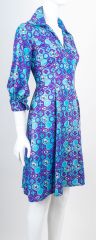 Psychedelic Print 1960s Dress